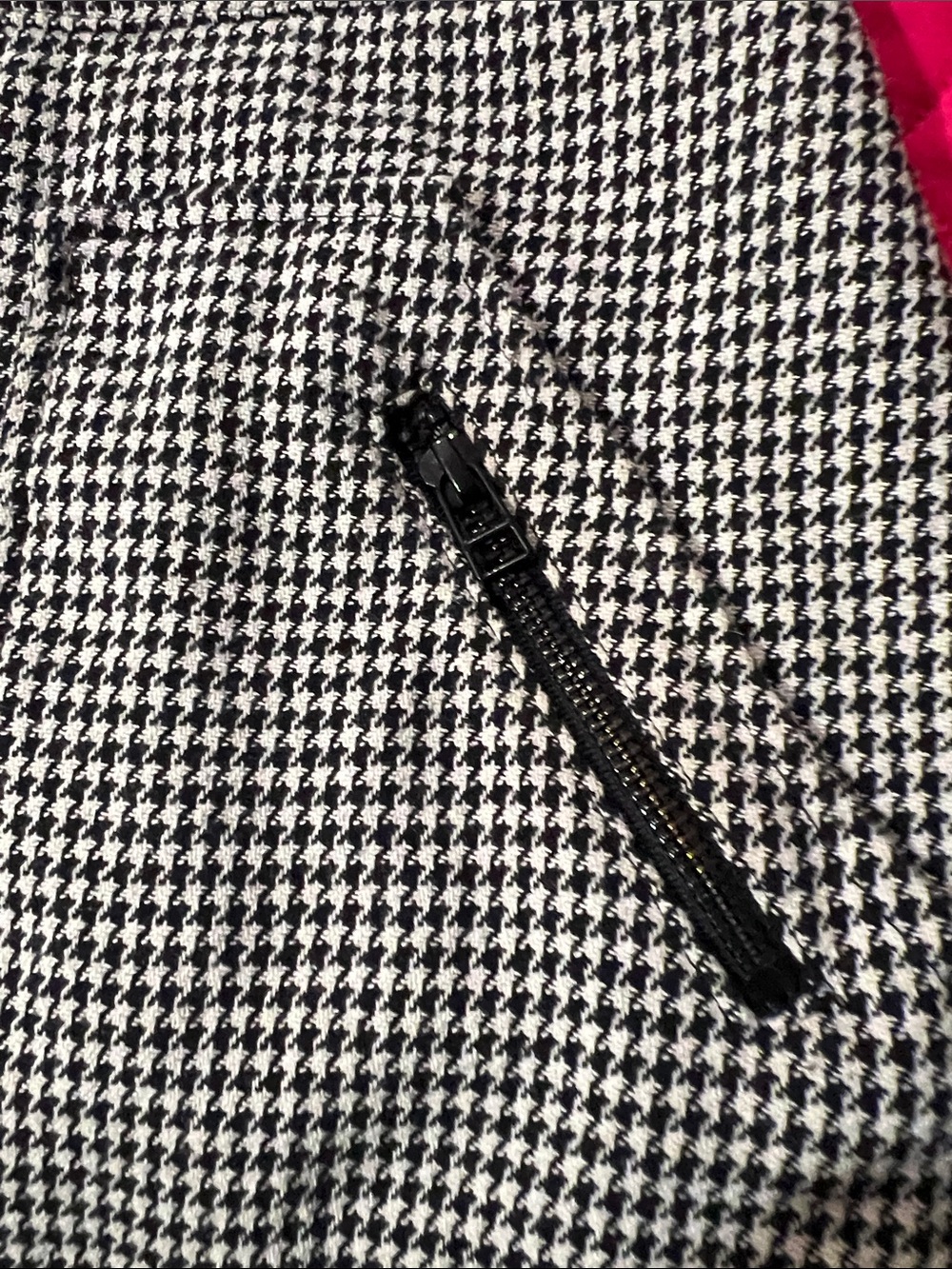 Veronica Beard Black & White Houndstooth Mini Skirt - Picture 5 of 8